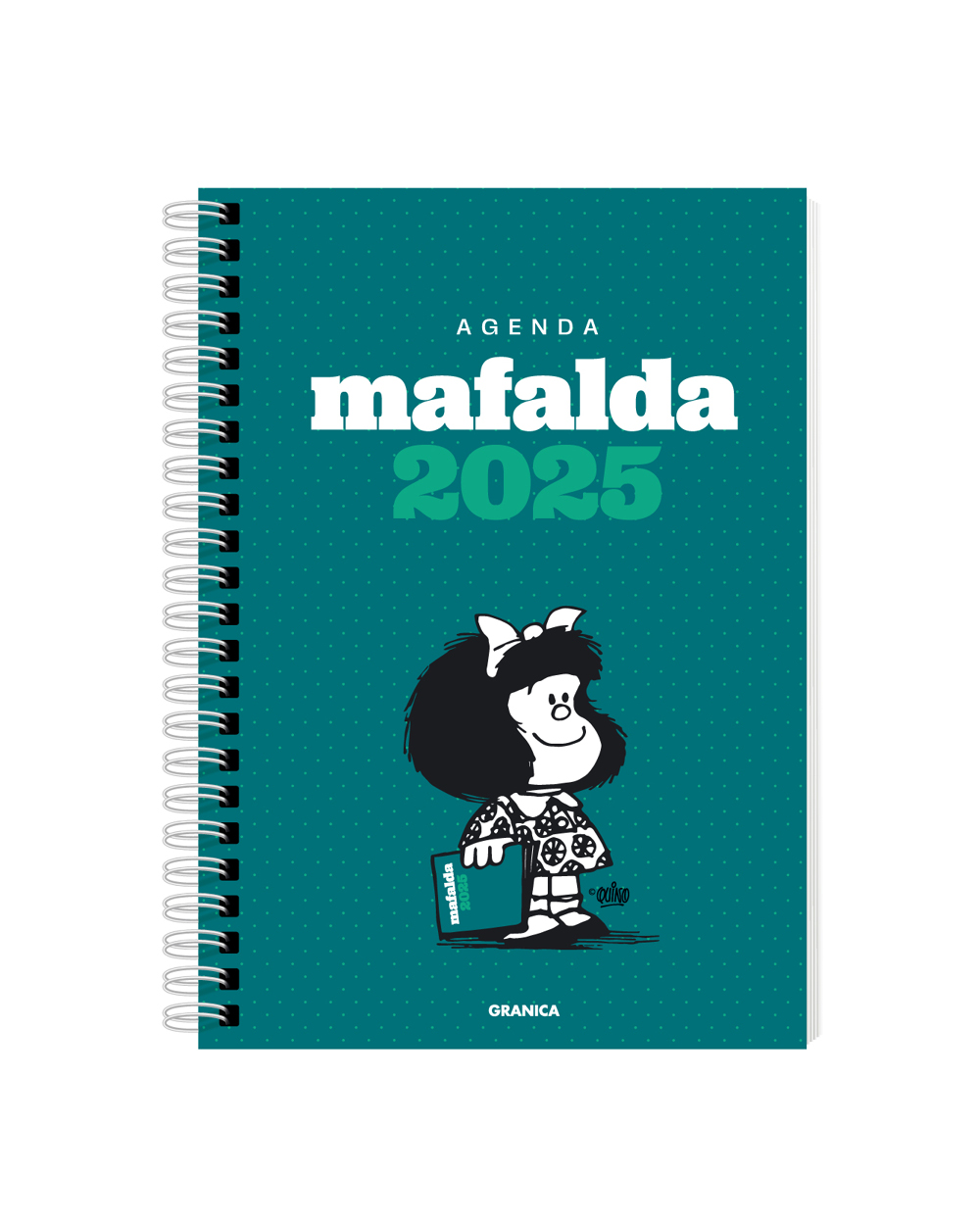 Mafalda 2025, Agenda Anillada Columnas Verde